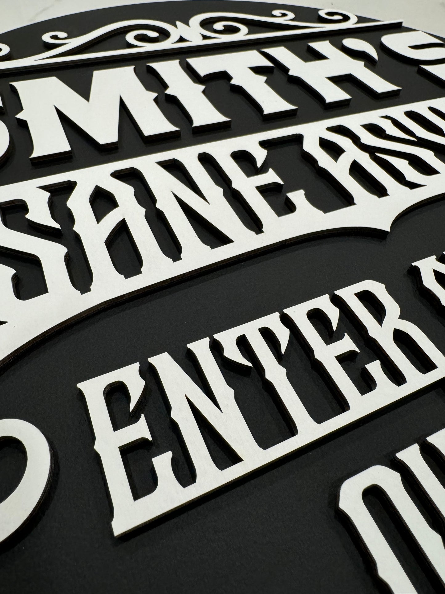 Insane Asylum Personalized Sign