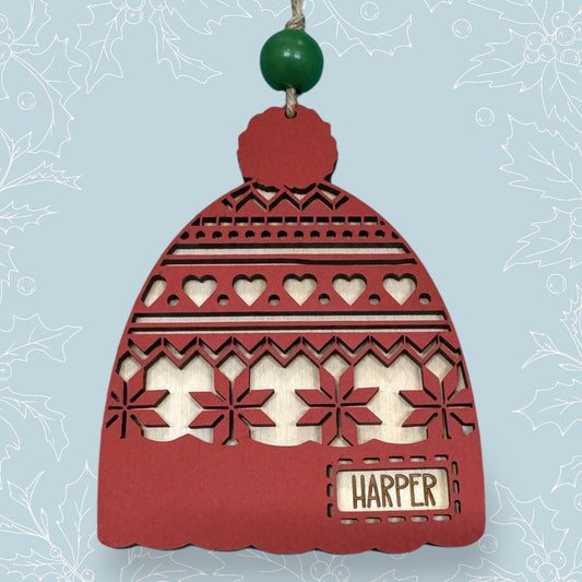 Winter Hat Personalized Ornament