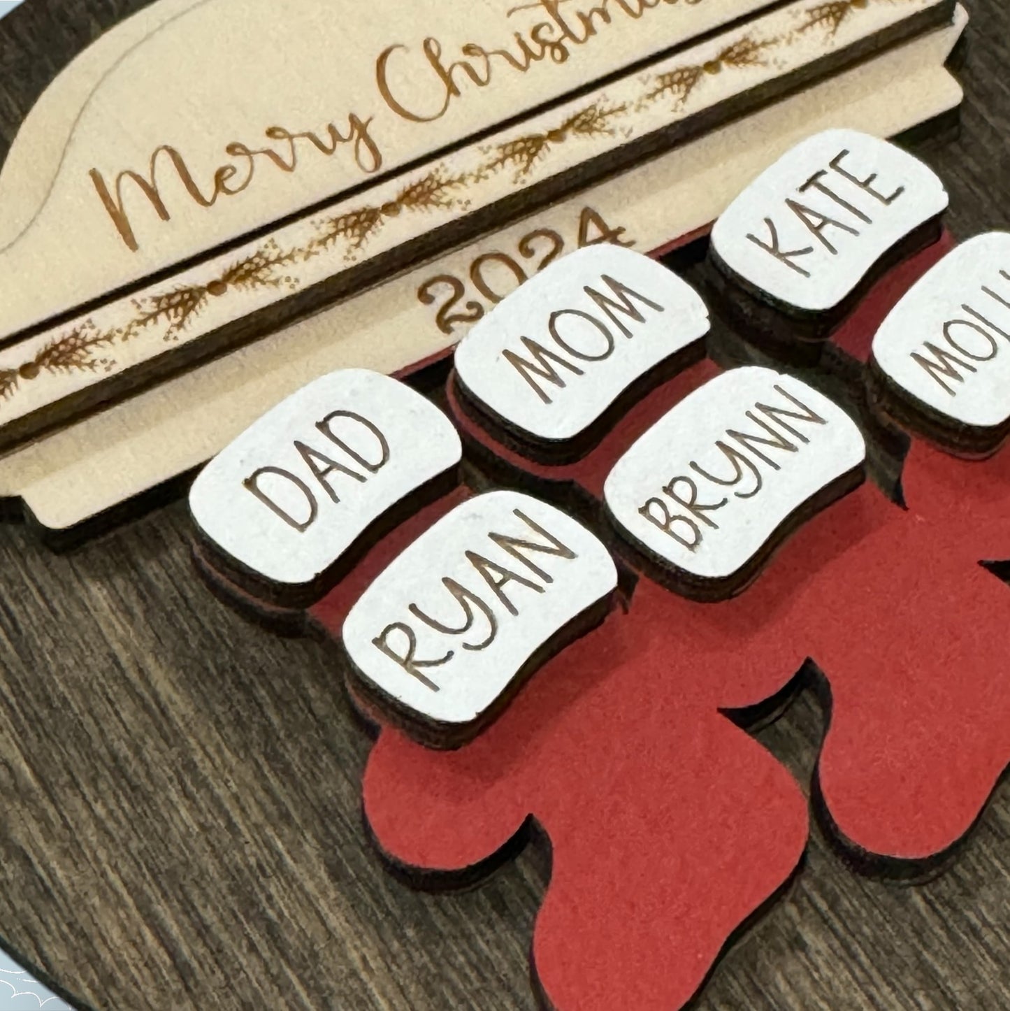 Family Stockings Personalized Ornament