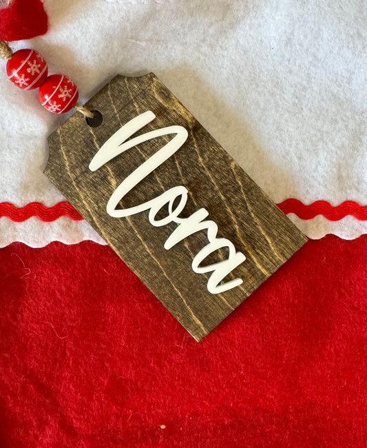 Personalized Stocking Tag