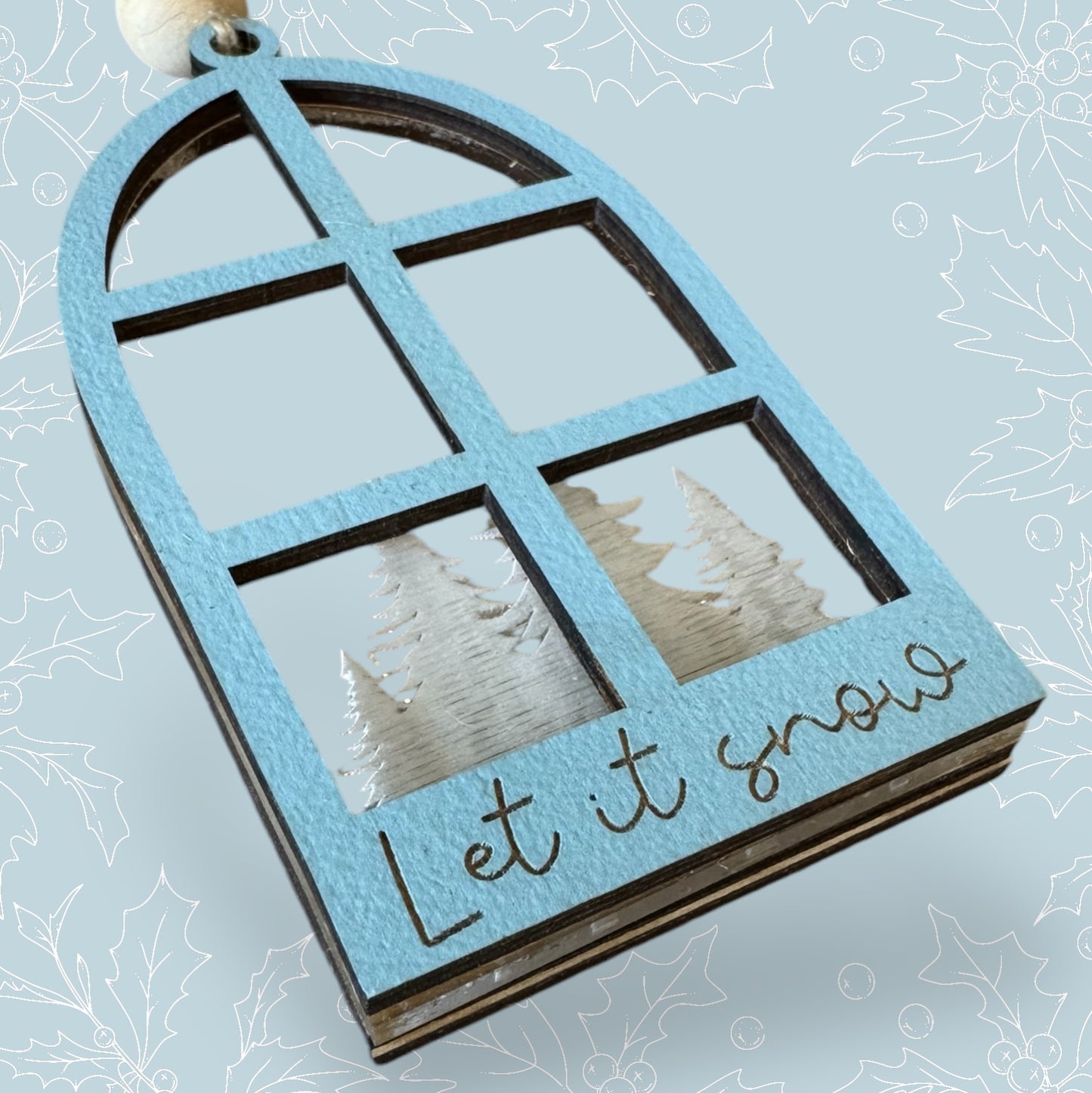 Let It Snow Shaker Ornament