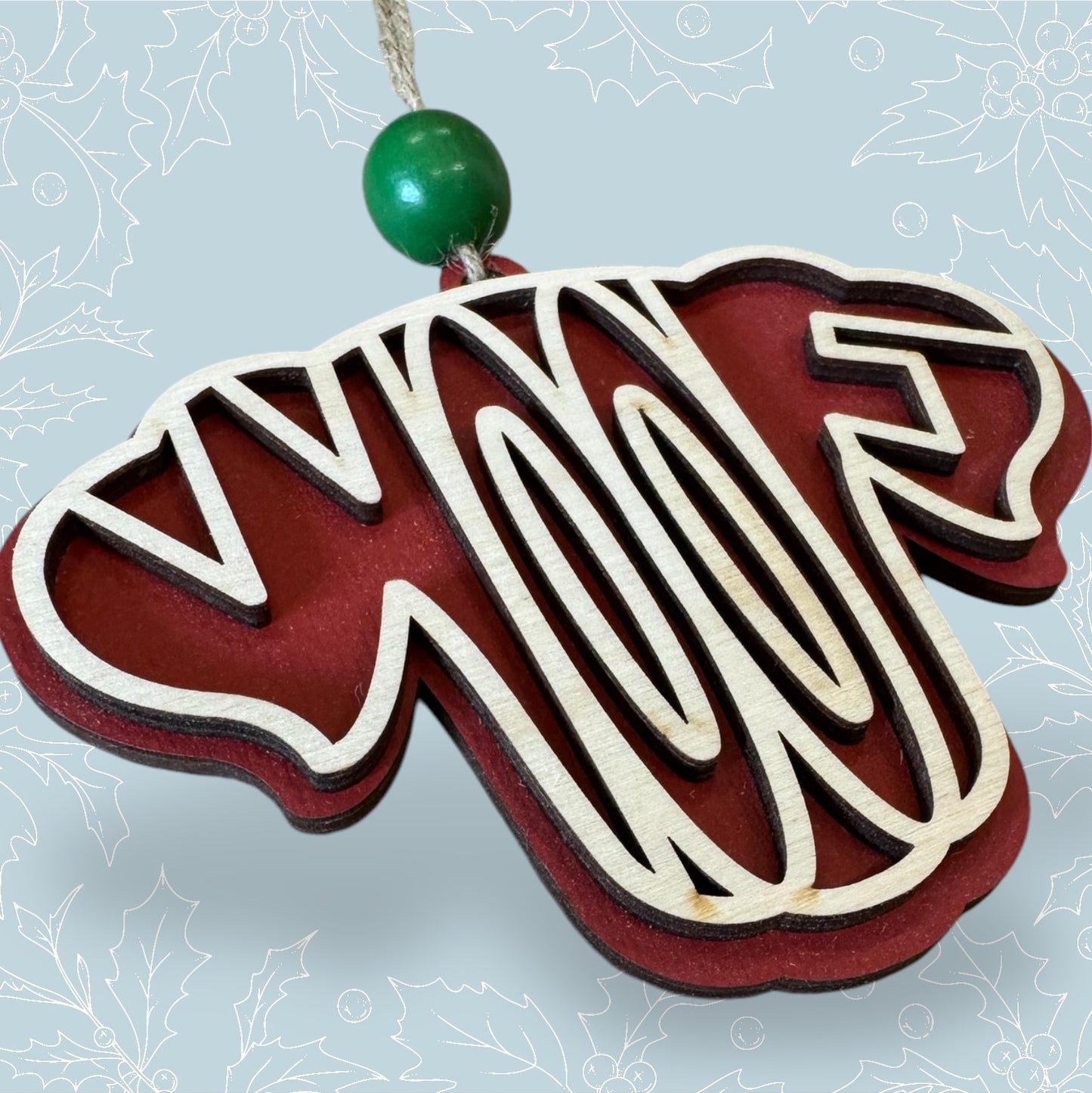 Woof (Ears Down) Ornament