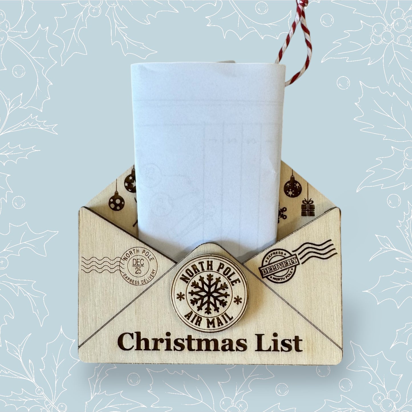 Christmas List Holder Ornament