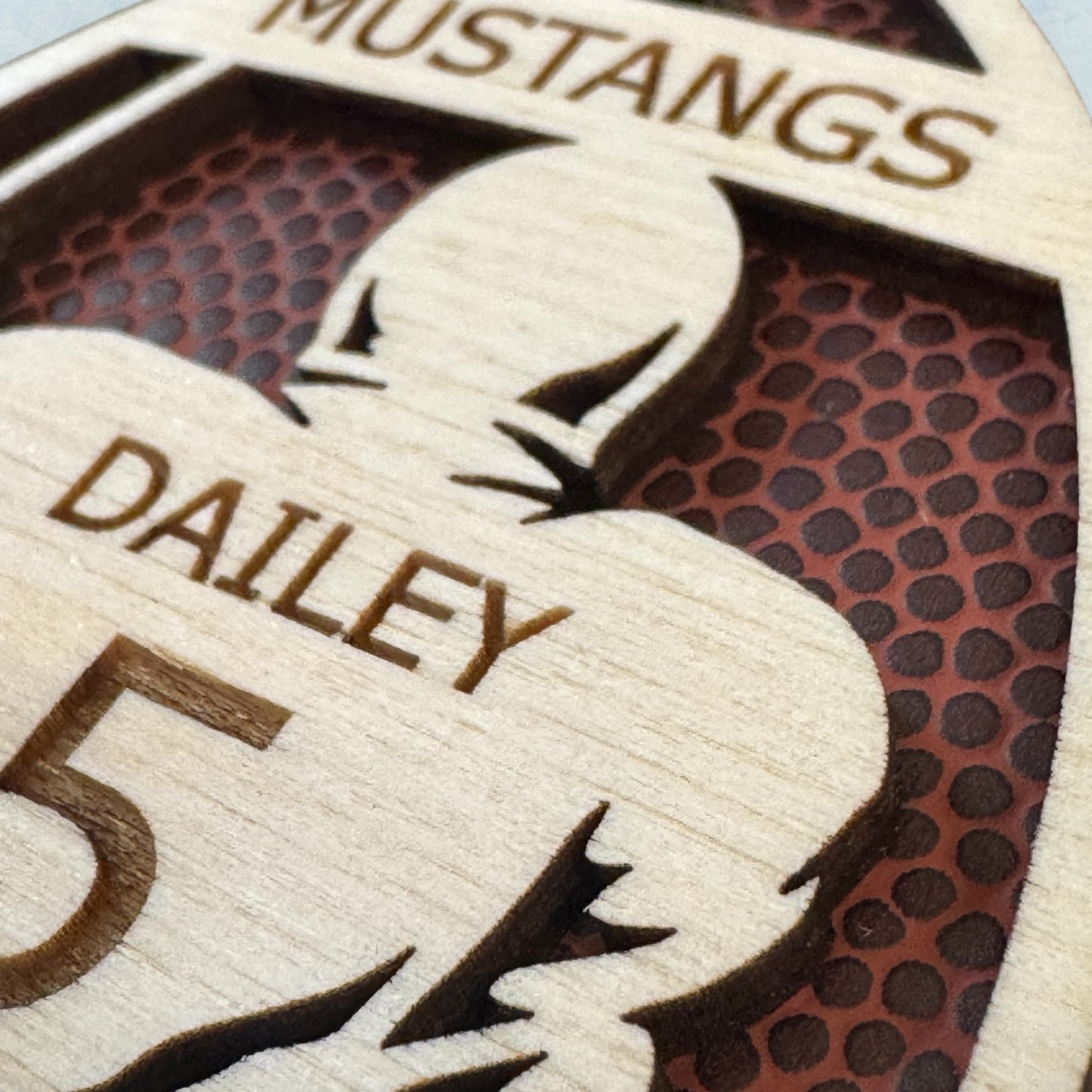 Personalized Football Player Ornament