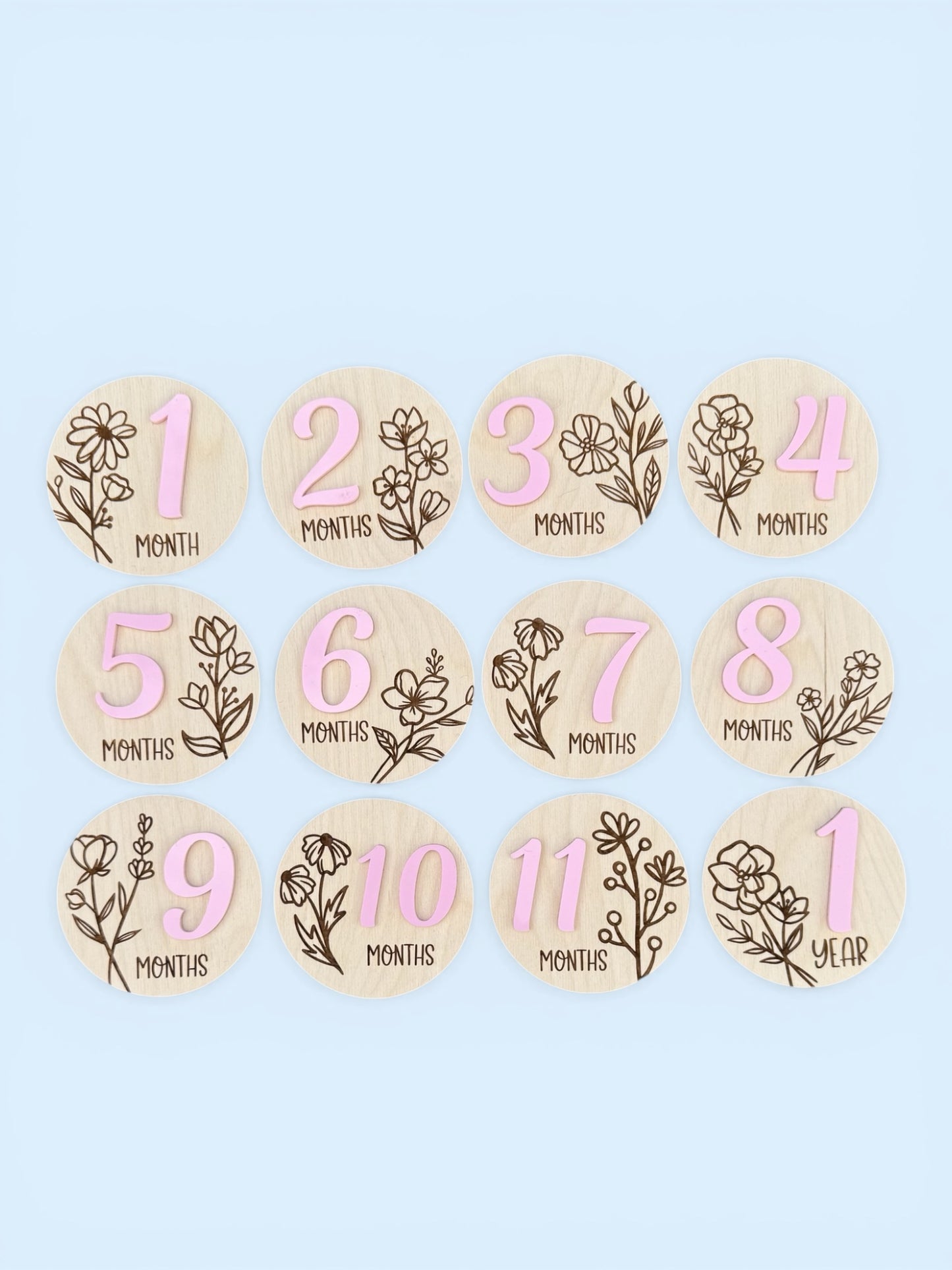 Floral Milestone Markers