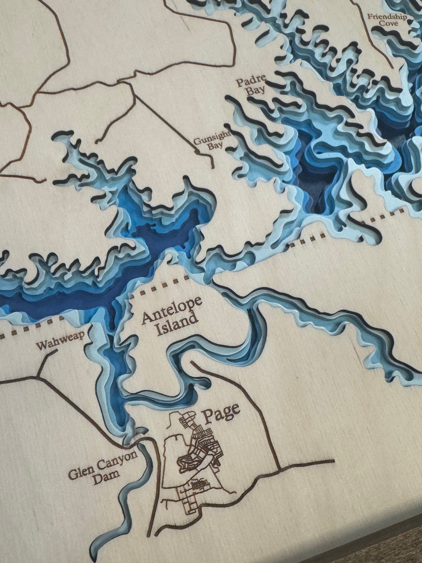 Lake Powell Bathymetric Map
