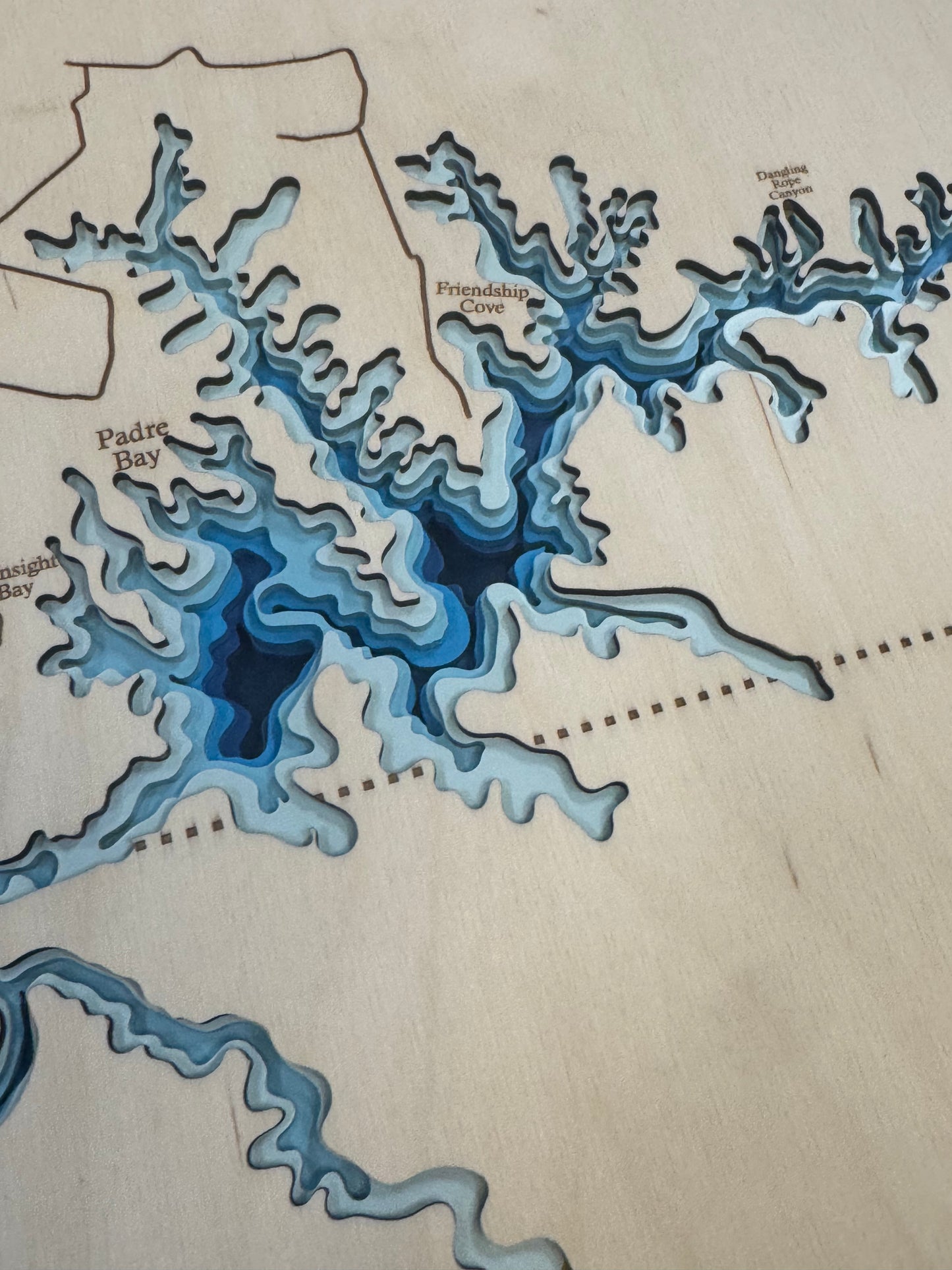 Lake Powell Bathymetric Map