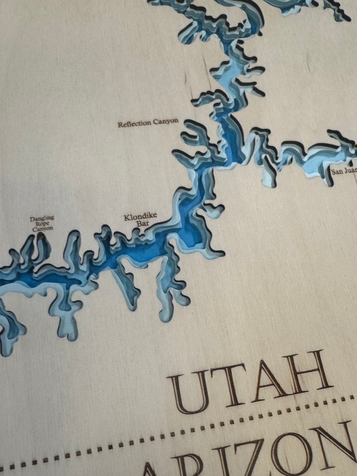 Lake Powell Bathymetric Map