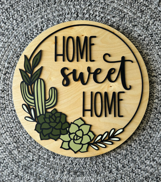 Cactus Home Sweet Home