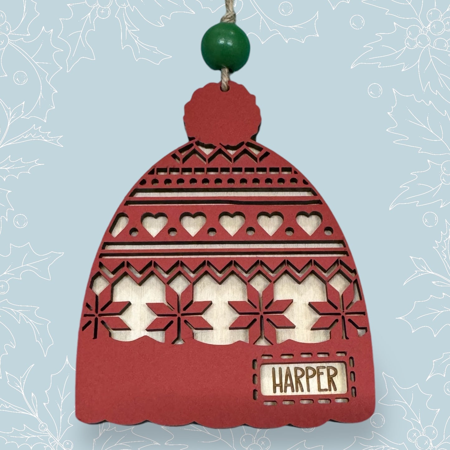 Winter Hat Personalized Ornament