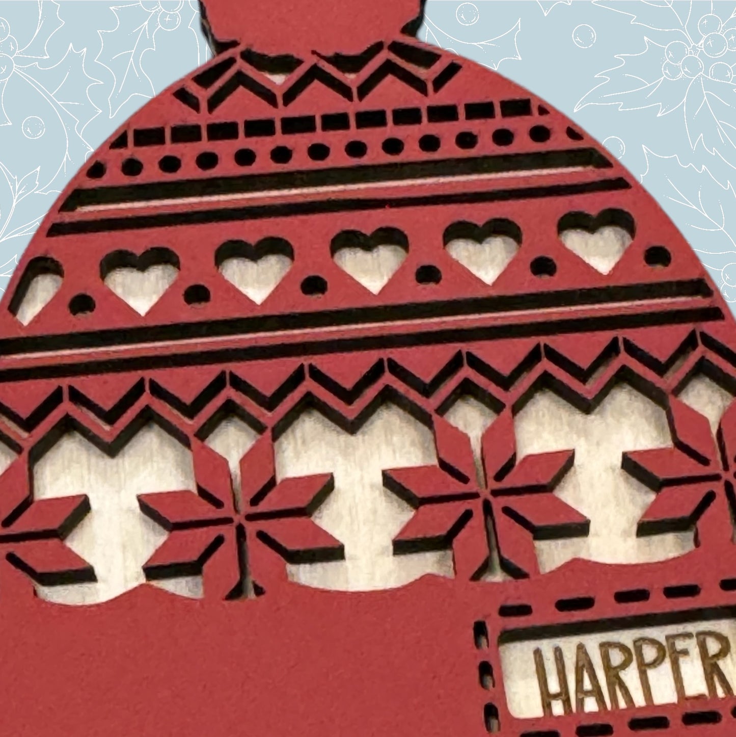 Winter Hat Personalized Ornament