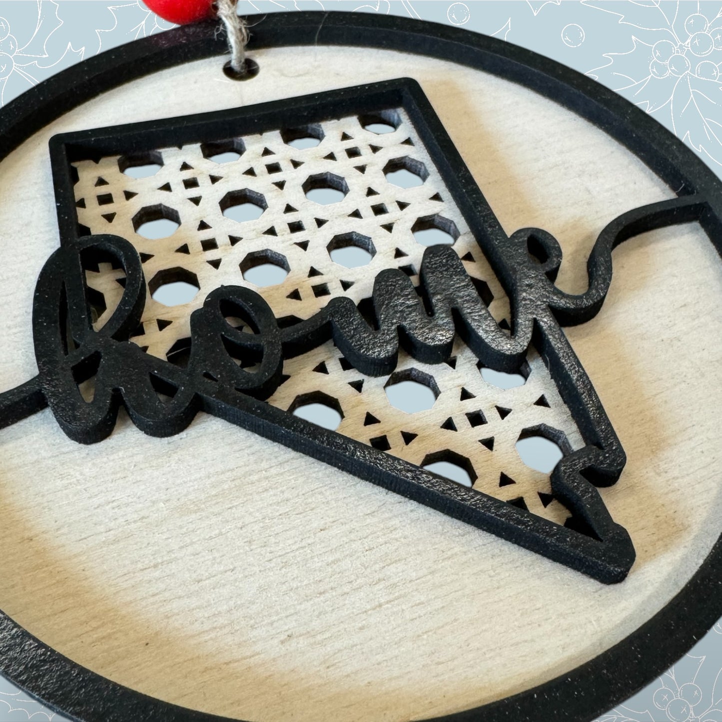 Home State Rattan Ornament