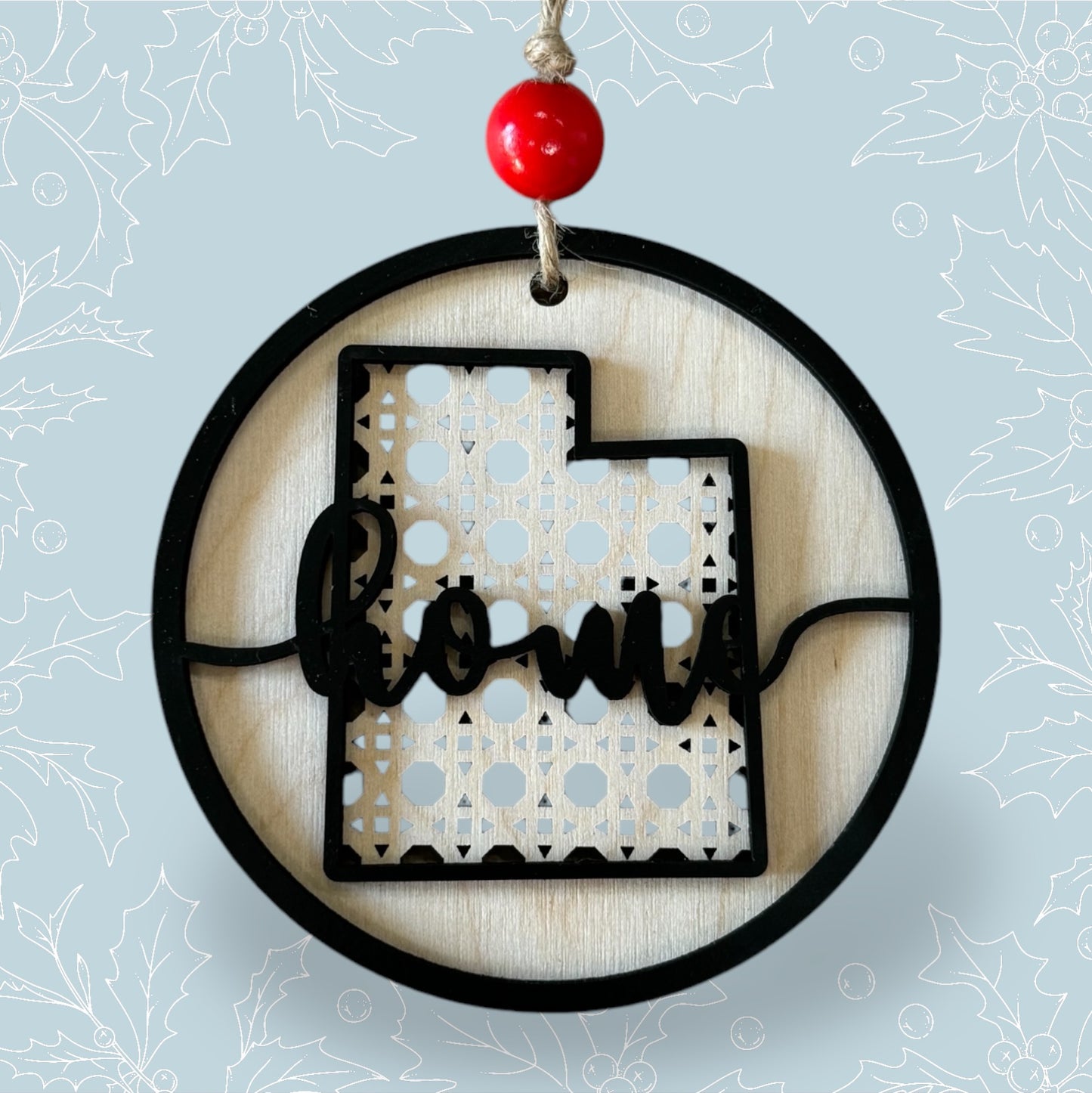 Home State Rattan Ornament