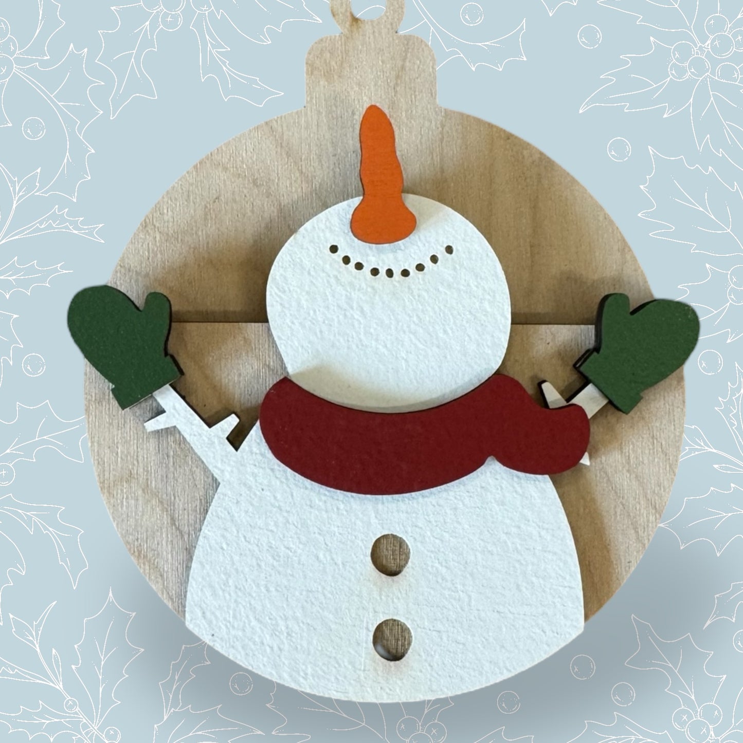 Snowman Gift Card Holder Ornament
