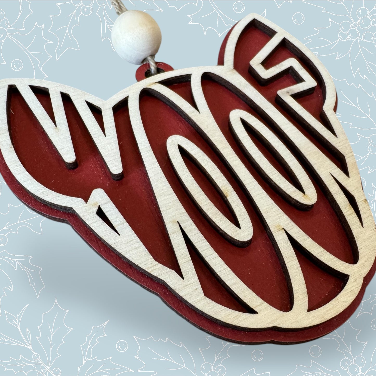 Woof (Ears Up) Ornament