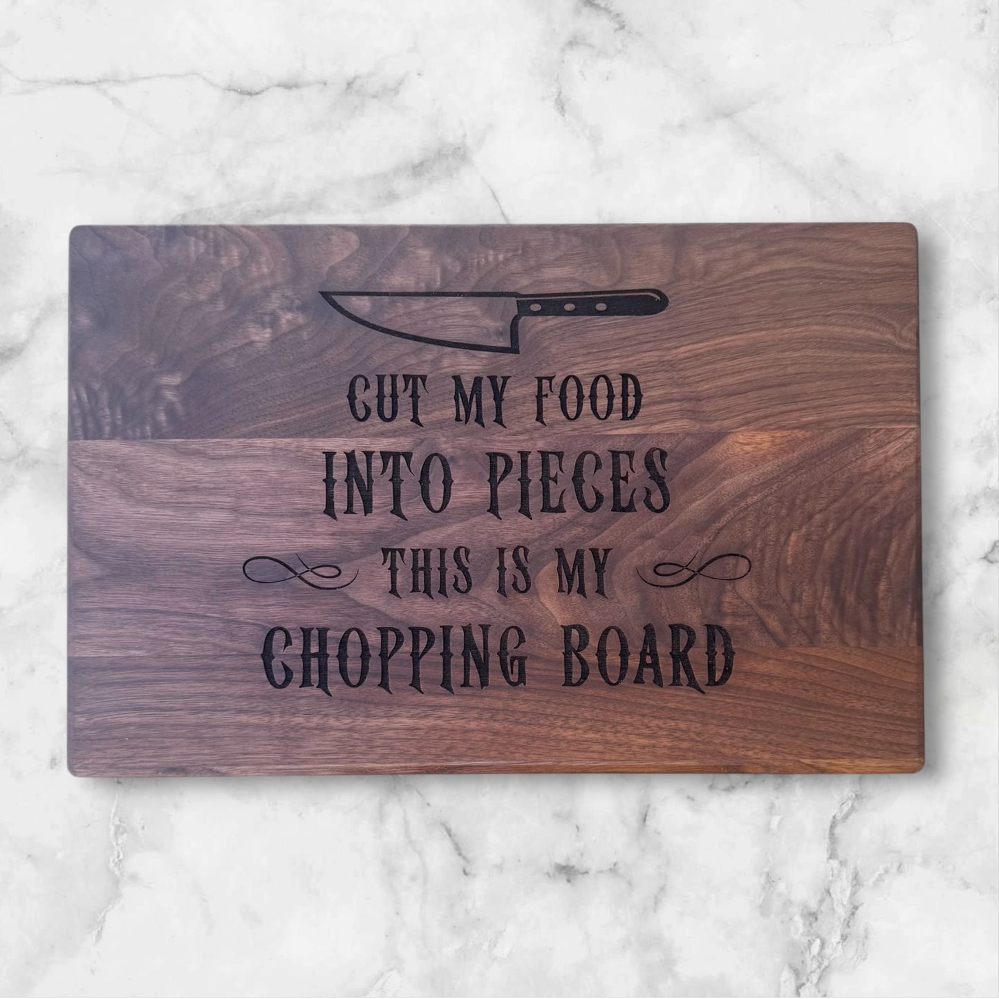 Cut My Food Into Pieces Cutting Board