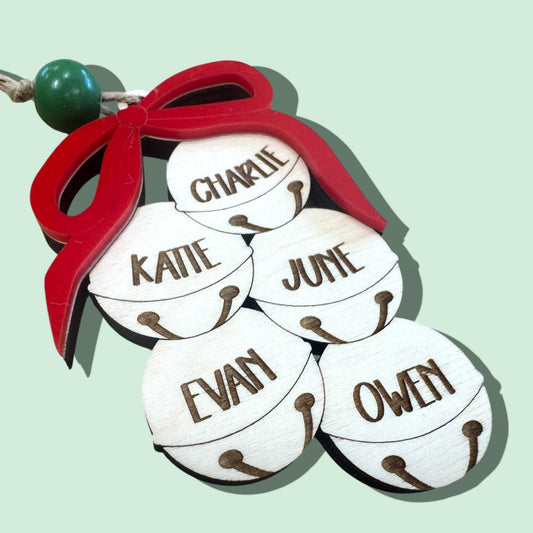 Christmas Bells Family Ornament