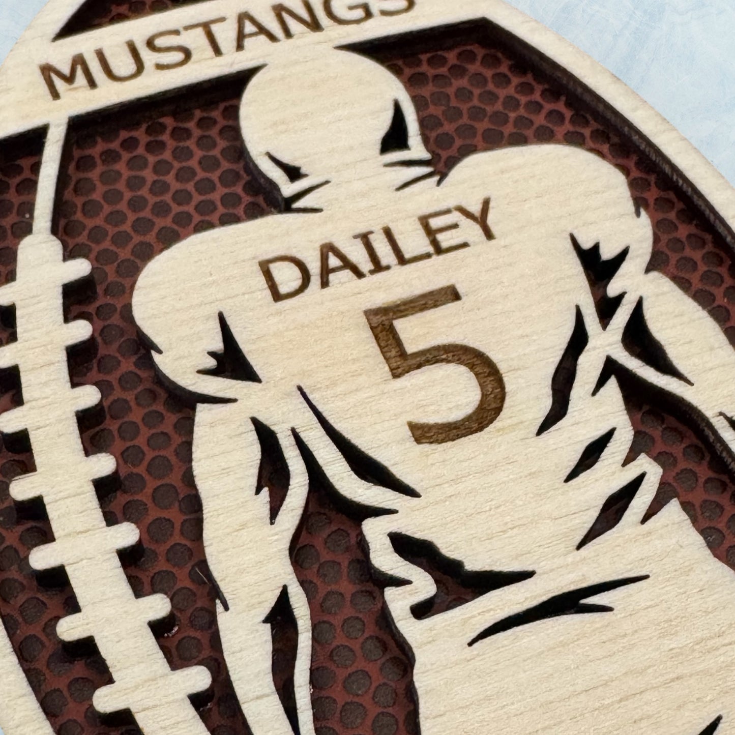 Personalized Football Player Ornament