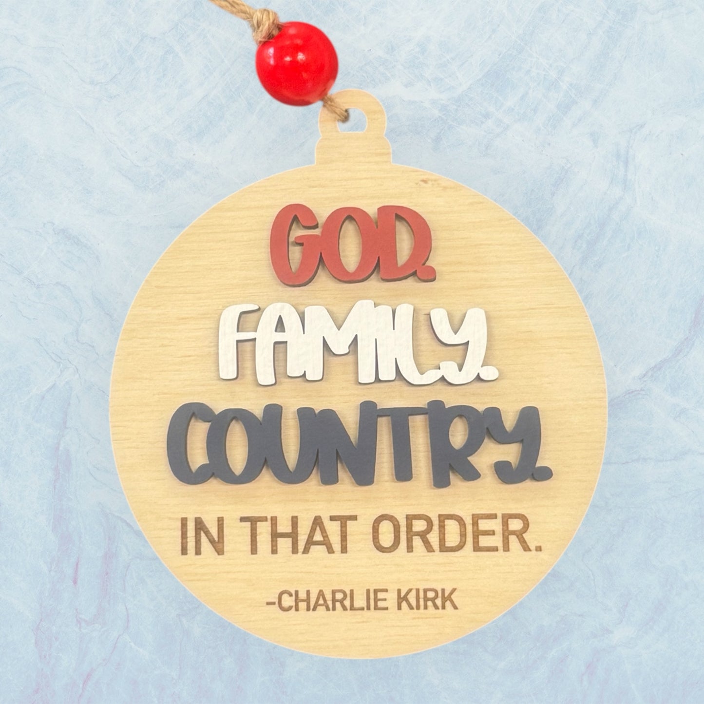 God Family Country Ornament