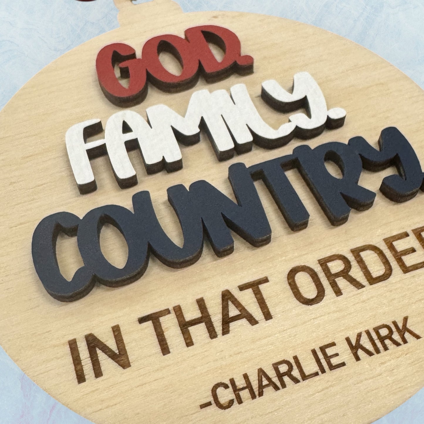 God Family Country Ornament