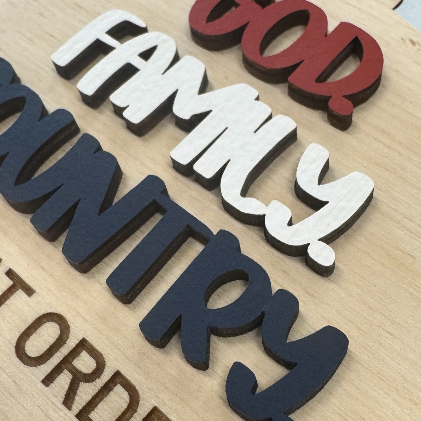 God Family Country Ornament