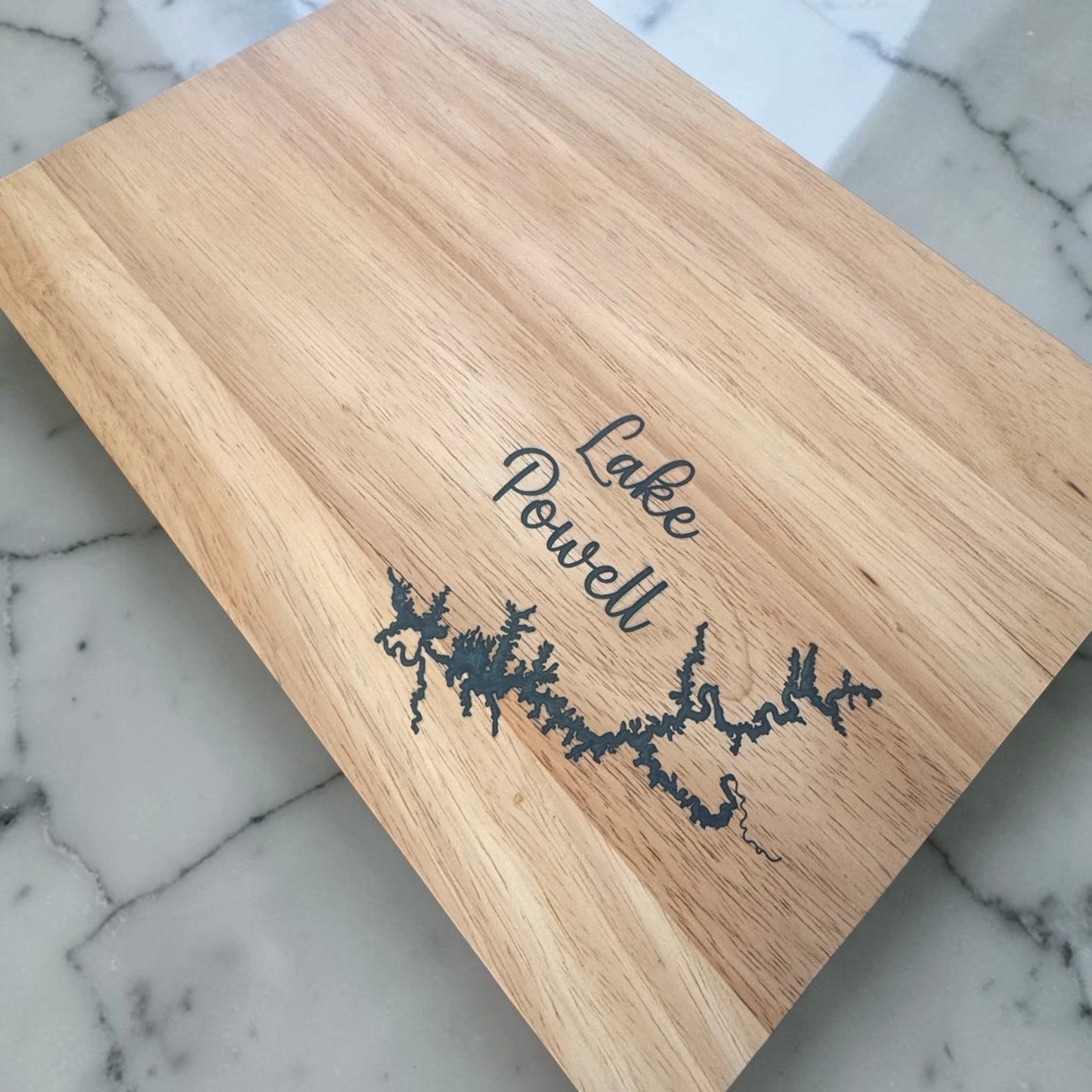 Epoxy-Filled Lake Powell Cutting Board